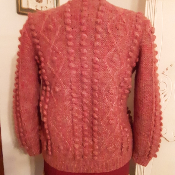 Vintage Pom Pom Cardigan Sweater - Picture 9 of 11